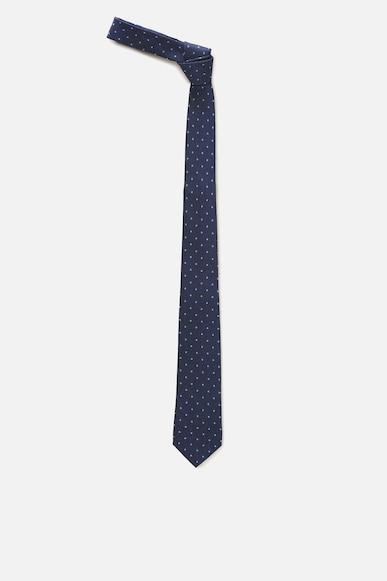 men navy print tie