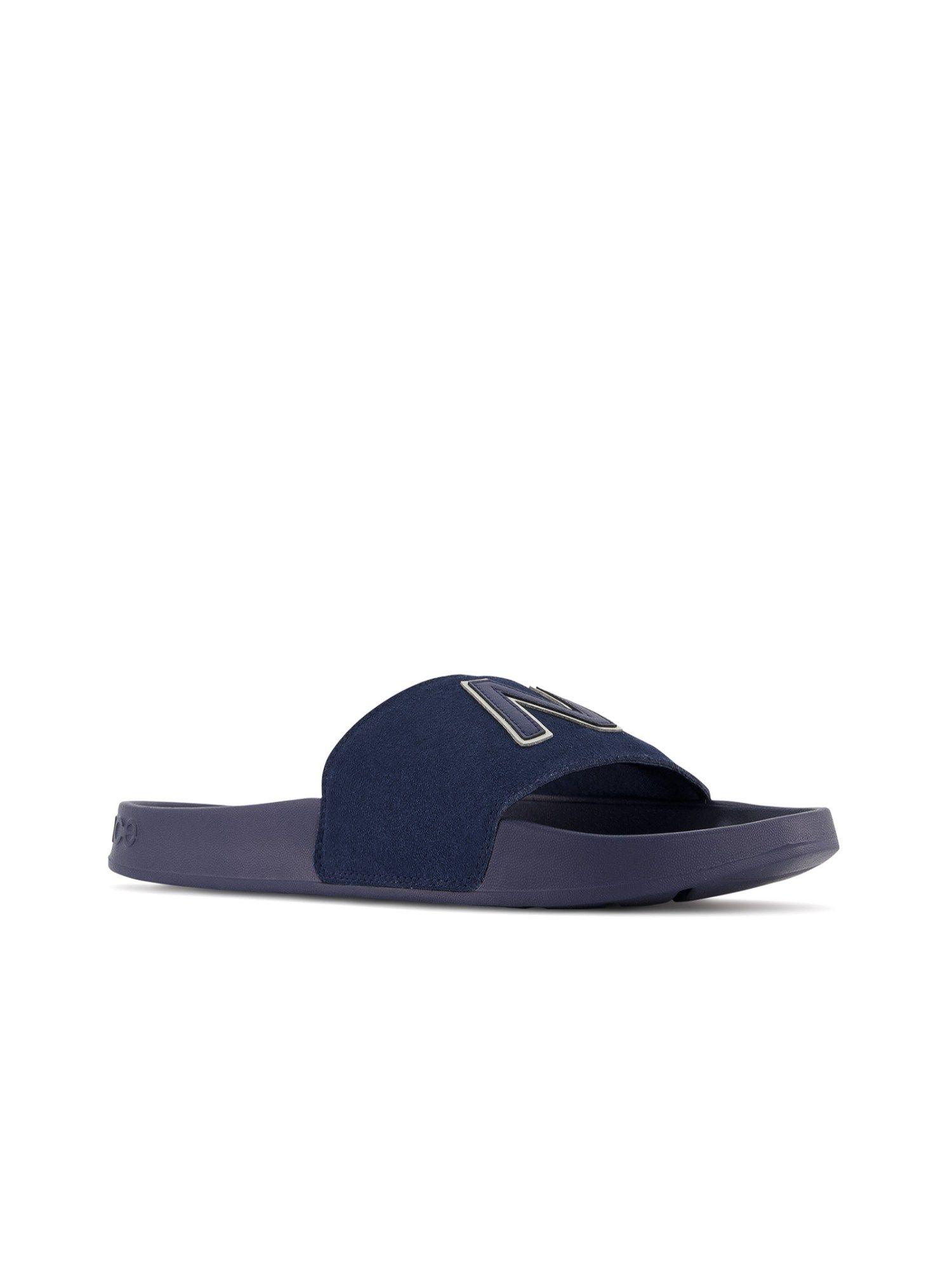 men navy sliders