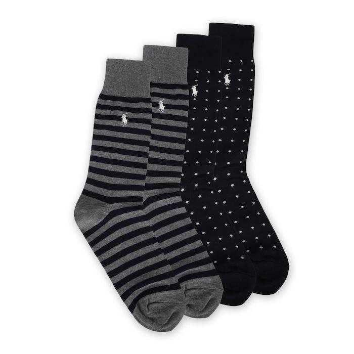 men navy two pairs of socks