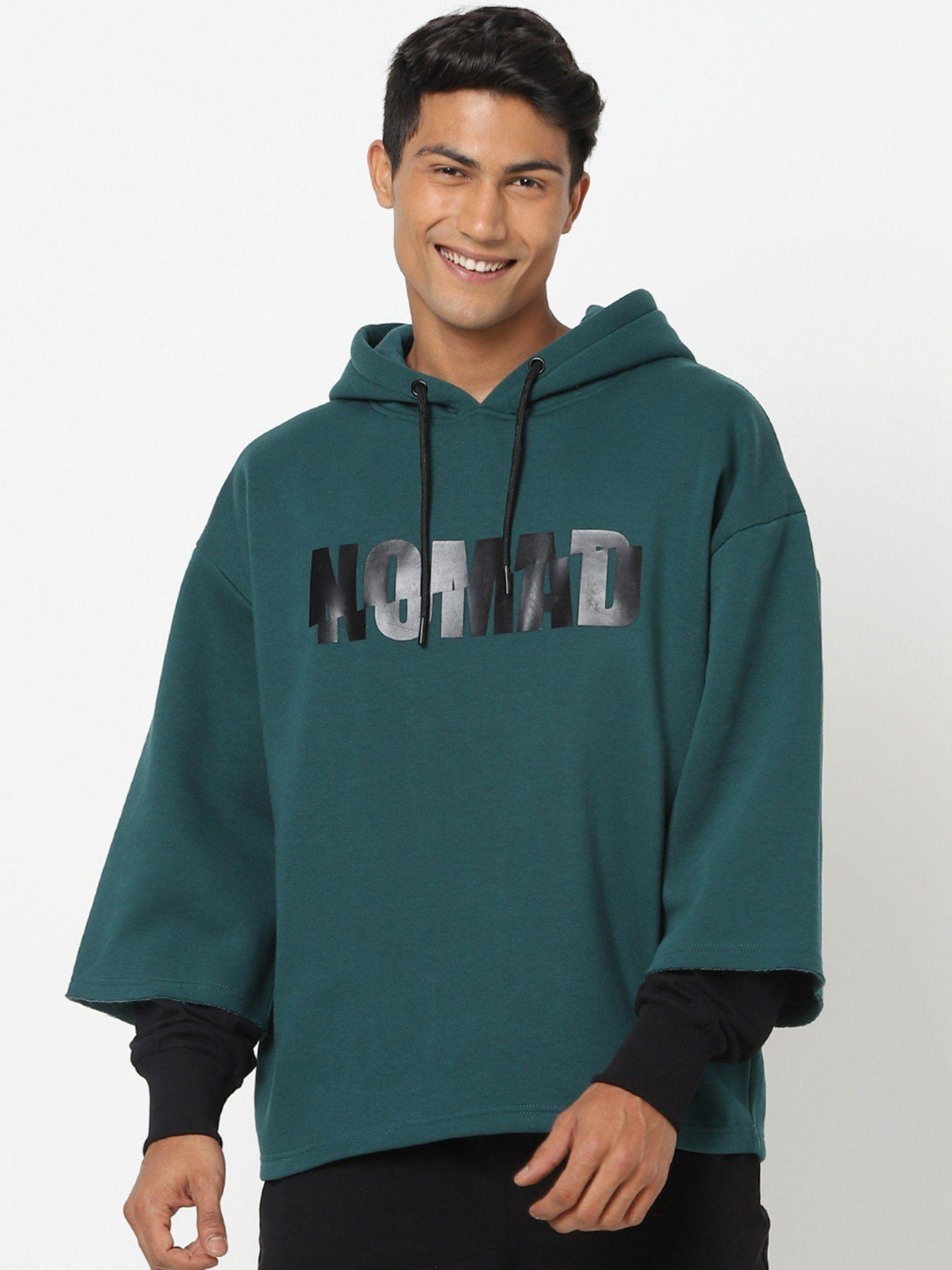 men no mad layered oversized sweatshirt hoodie