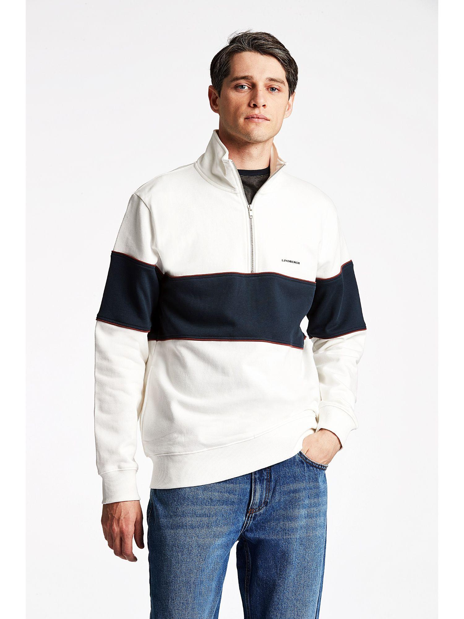 men off white solid sweatshirt