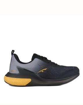 men ombre-dyed lace-up sports shoes