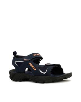 men open-toe double strap sandals