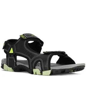 men open-toe double strap sandals