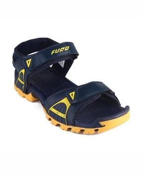 men open-toe double strap sandals