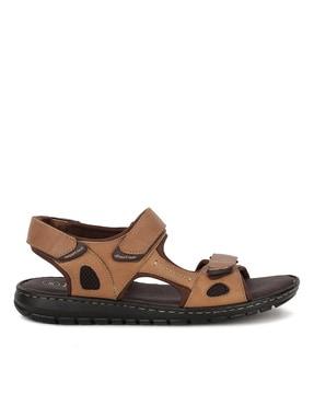 men open-toe double-strap sandals