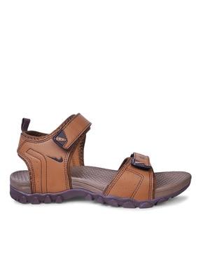 men open-toe sandals with velcro closure