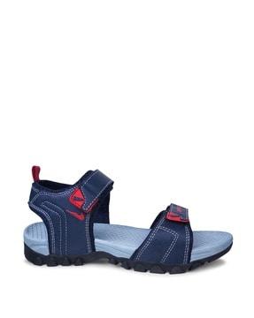 men open-toe sandals with velcro fastening