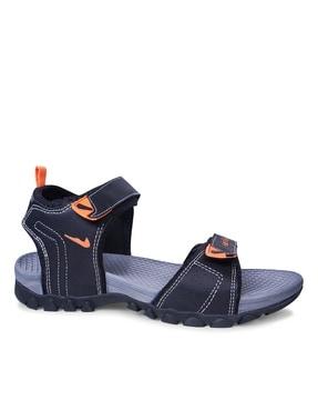 men open-toe sandals with velcro fastening