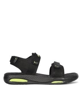 men open-toe sandals with velcro fastening