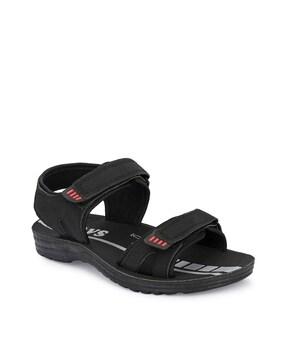 men open-toe sandals with velcro fastening