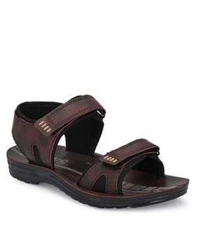 men open-toe sandals with velcro fastening