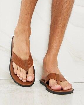 men open-toe slip-on sandals