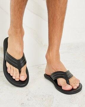 men open-toe slip-on sandals