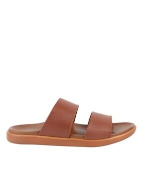 men open-toe slip-on sandals