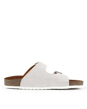 men open-toe slip-on sandals