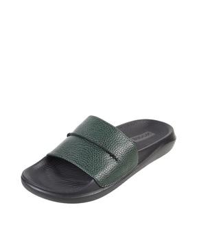 men open-toe slip-on sandals