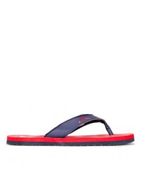 men open-toe thong-style flip-flops