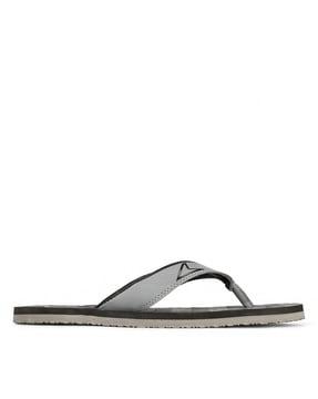 men open-toe thong-style flip-flops