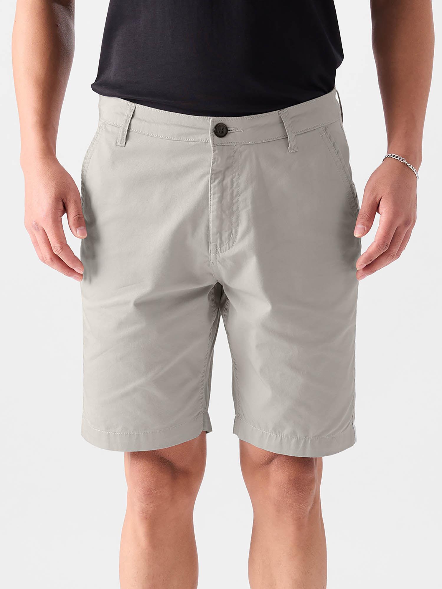 men original grey woven shorts