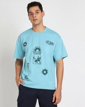 men oversize fit graphic everyday t-shirt