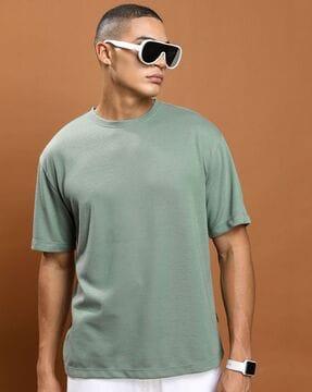 men oversized crew-neck t-shirt