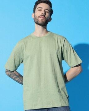 men oversized crew-neck t-shirt