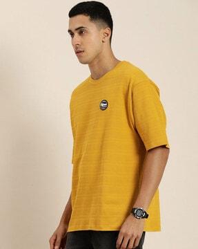 men oversized fit crew-neck t-shirt