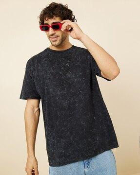 men oversized fit crew-neck t-shirt