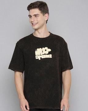 men oversized fit crew-neck t-shirt