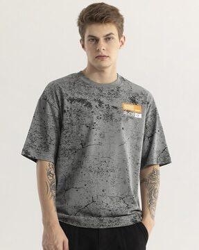 men oversized fit round-neck t-shirt