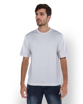 men oversized fit round-neck t-shirt