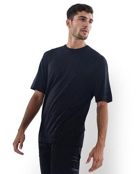 men oversized fit round-neck t-shirt