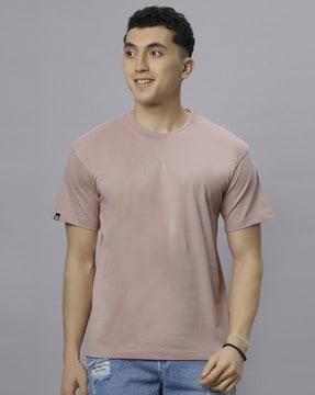 men oversized fit round-neck t-shirt