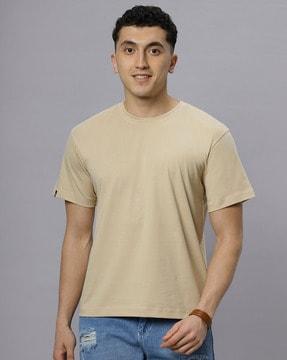 men oversized fit round-neck t-shirt