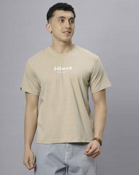 men oversized fit round-neck t-shirt