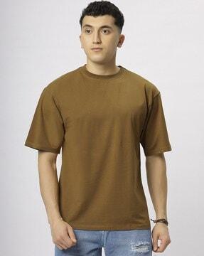 men oversized fit t-shirt with round neck