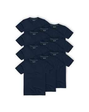 men pack of 10 regular fit round-neck t-shirts