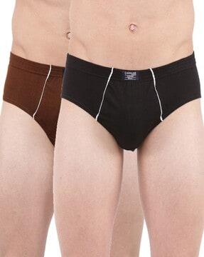 men pack of 2 briefs with elasticated waistband