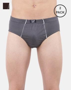 men pack of 2 briefs with elasticated waistband