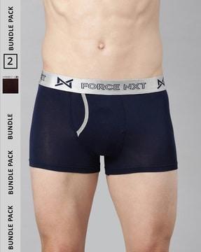 men pack of 2 briefs with logo waistband