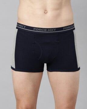 men pack of 2 colourblock briefs with elasticated waist