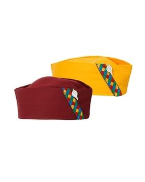 men pack of 2 embroidered foldable uttarakhand caps