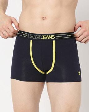 men pack of 2 logo print trunks with elasticated waistband