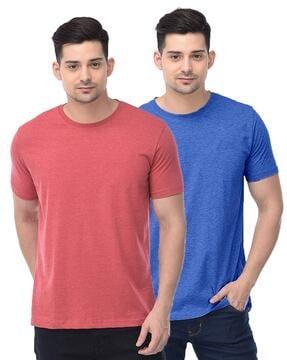 men pack of 2 regular fit crew-neck t-shirts