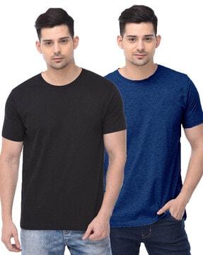 men pack of 2 regular fit crew-neck t-shirts