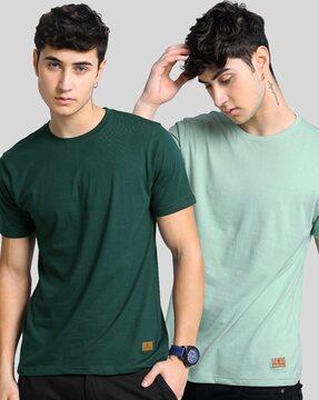 men pack of 2 regular fit crew-neck t-shirts