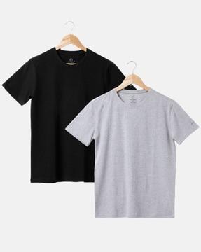 men pack of 2 regular fit crew-neck t-shirts