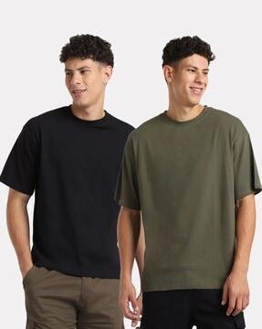 men pack of 2 regular fit crew-neck t-shirts