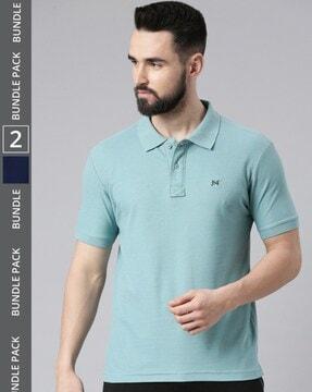 men pack of 2 regular fit polo t-shirts